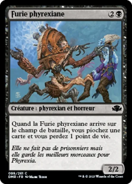 Furie phyrexiane, carte Magic DMR 99 — extension Dominaria Remastered