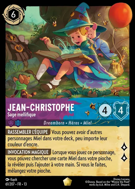 Jean-Christophe - Sage mellifique, carte Disney Lorcana CH13-061 — extension Invasion Epineuse!