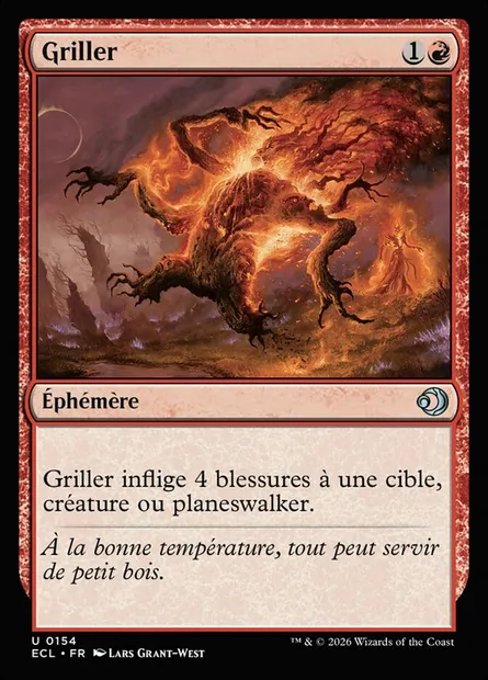 Griller, carte Magic ECL 154 — extension Lorwyn Eclipsed