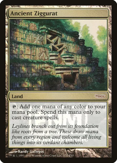 Ancient Ziggurat, Magic card F10 3 — Friday Night Magic 2010 set