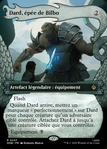 Dard, épée de Bilbo, carte Magic HOB 237 — extension The Hobbit
