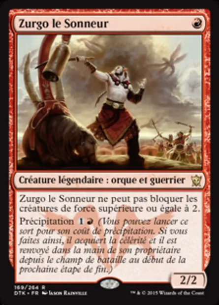 Zurgo le Sonneur, carte Magic DTK 169 — extension Les Dragons de Tarkir