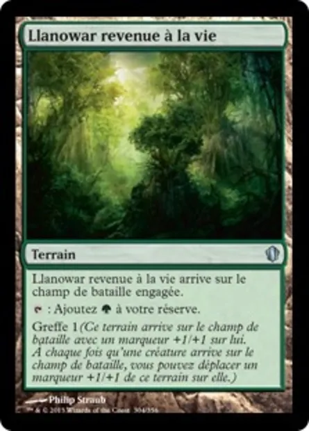 Llanowar revenue à la vie, carte Magic C13 304 — extension Commander 2013