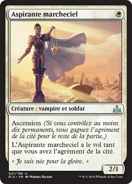 Aspirante marcheciel, carte Magic RIX 21 — extension Les combattants d'Ixalan