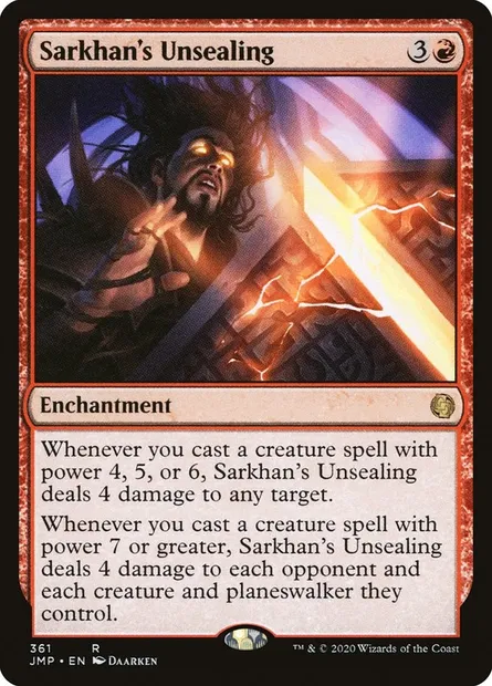 Descellement de Sarkhan, carte Magic JMP 361 — extension Jumpstart