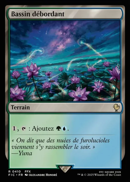 Bassin débordant, carte Magic FIC 410 — extension Final Fantasy Commander