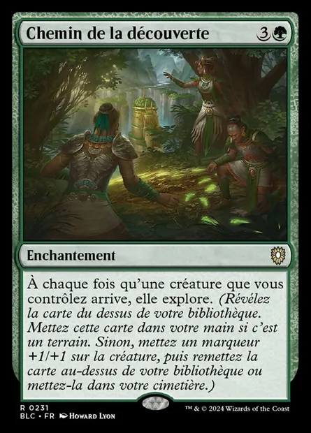 Chemin de la découverte, carte Magic BLC 231 — extension Bloomburrow Commander