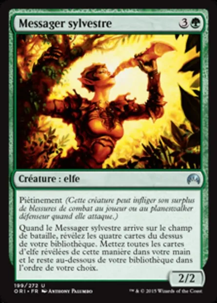 Messager sylvestre, carte Magic ORI 199 — extension Magic Origines