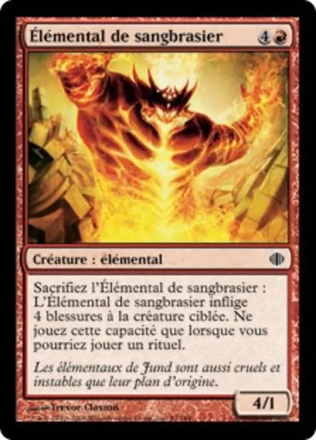 Élémental de sangbrasier, carte Magic ALA 93 — extension Les éclats d'Alara