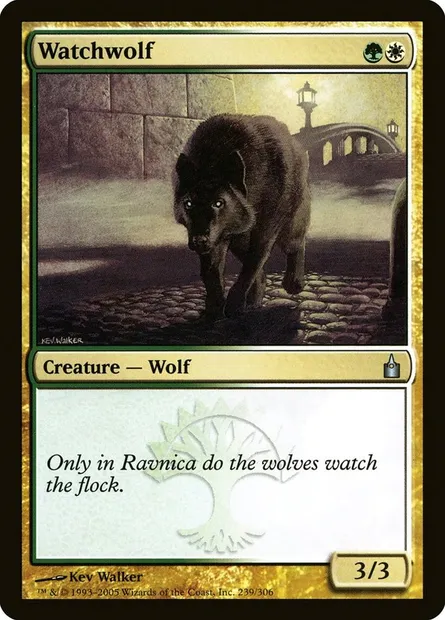Loup de garde, carte Magic RAV 239 — extension Ravnica: La Cité des Guildes
