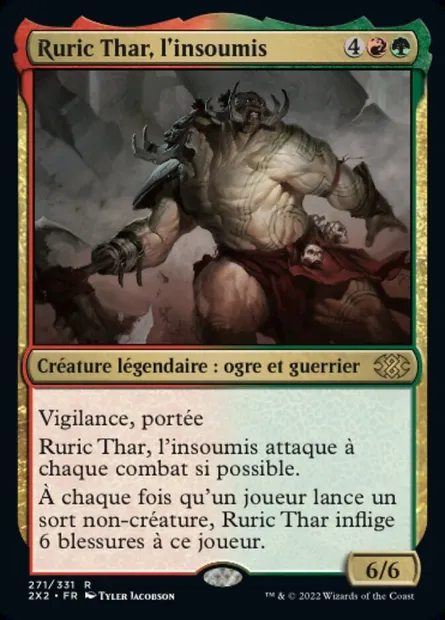 Ruric Thar, l'insoumis, carte Magic 2X2 271 — extension Double Masters 2022