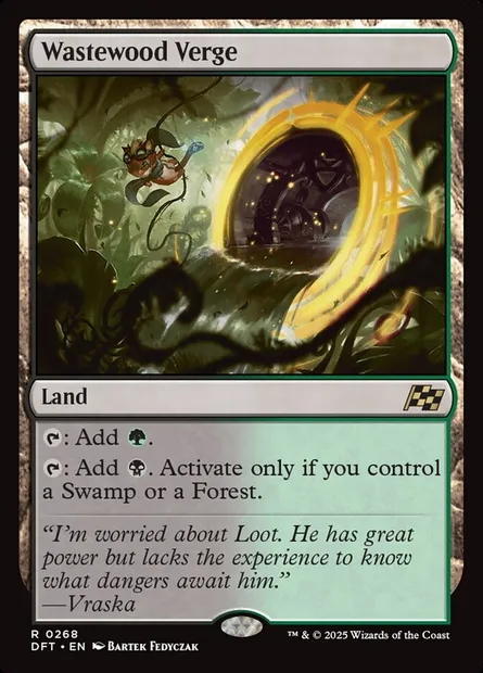 Wastewood Verge, Magic card DFT 268 — Aetherdrift set