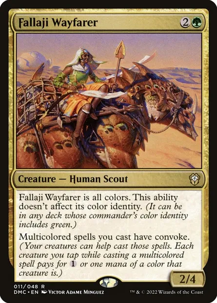 Fallaji Wayfarer, Magic card DMC 11 — Dominaria United Commander set