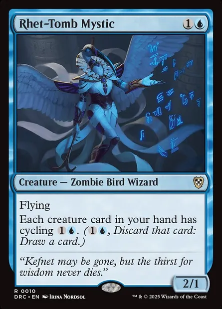Rhet-Tomb Mystic, Magic card DRC 10 — Aetherdrift Commander set
