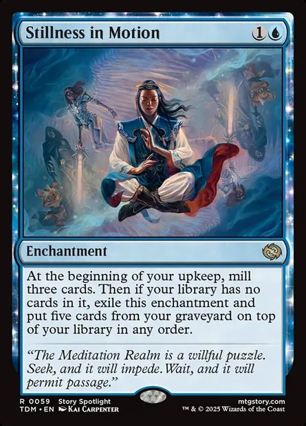 Stillness in Motion, Magic card TDM 59 — Tarkir: Dragonstorm set