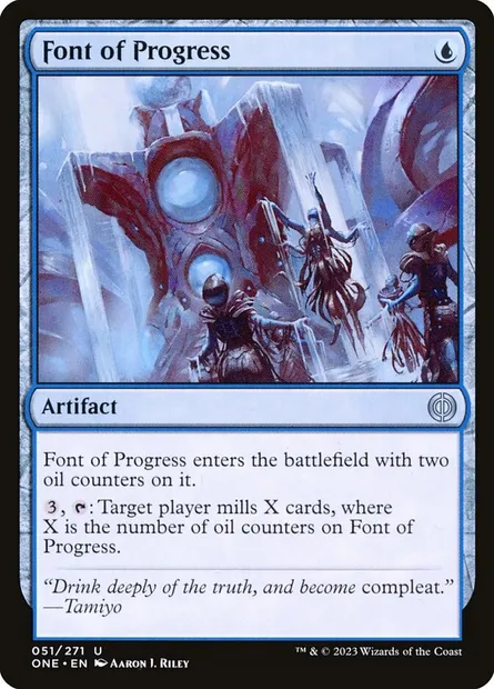 Font of Progress, Magic card ONE 51 — Phyrexia: All Will Be One set