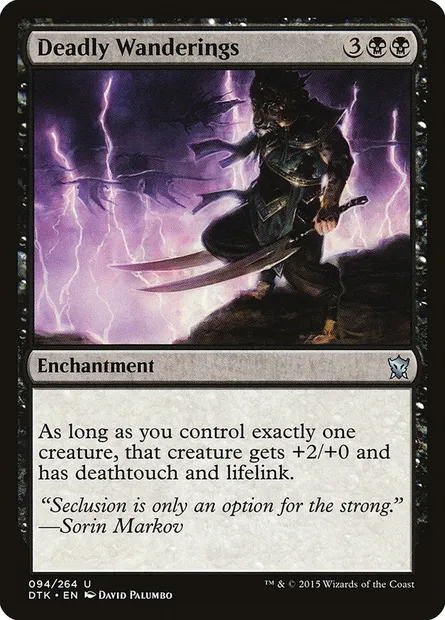 Deadly Wanderings, Magic card DTK 94 — Dragons of Tarkir set