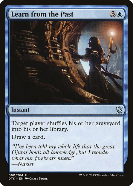 Learn from the Past, Magic card DTK 60 — Dragons of Tarkir set