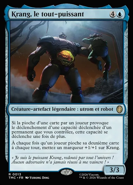 Krang, le tout-puissant, carte Magic TMC 13 — extension Teenage Mutant Ninja Turtles Eternal