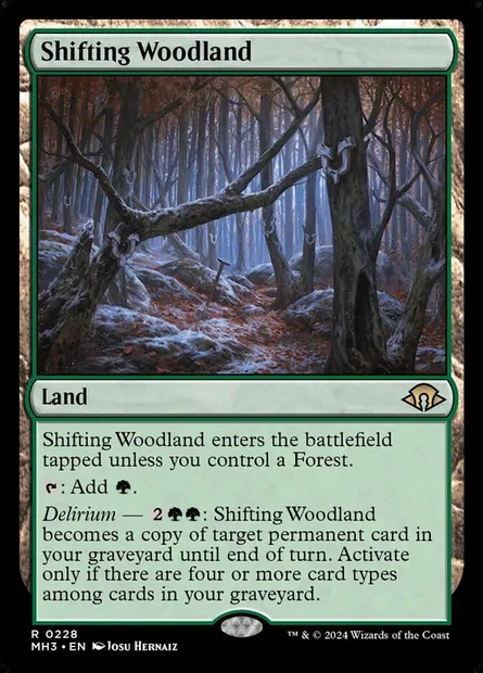 Shifting Woodland, Magic card MH3 228 — Modern Horizons 3 set