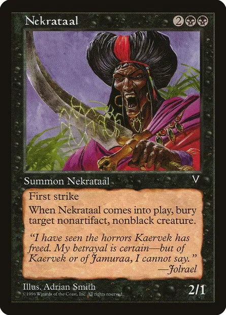 Nékrataal, carte Magic VIS 66 — extension Visions