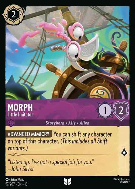 Morph - Little Imitator, Disney Lorcana card CH13-057 — Attack of the Vine! set