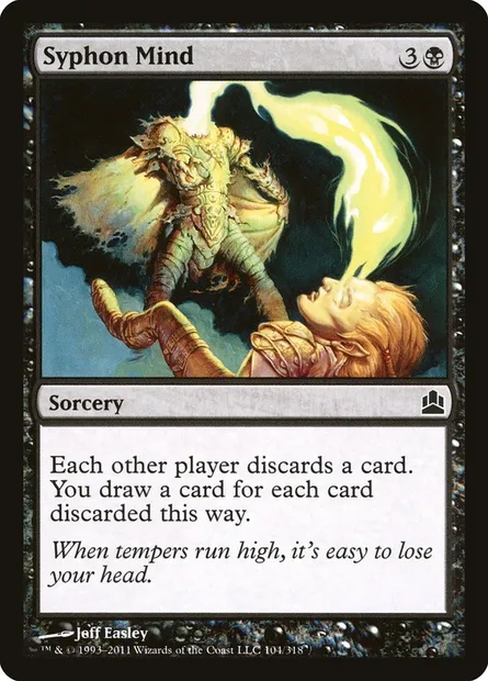 Syphon Mind, Magic card CMD 104 — Commander 2011 set