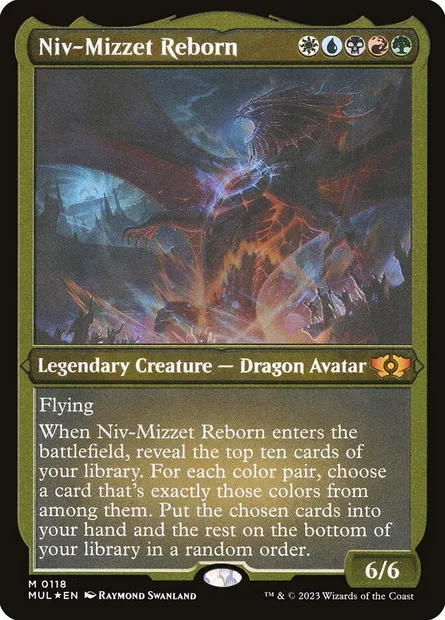 Niv-Mizzet Reborn, Magic card MUL 118 — Multiverse Legends set
