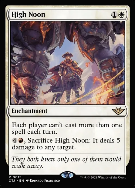 High Noon, Magic card POTJ 15p — Outlaws of Thunder Junction Promos set