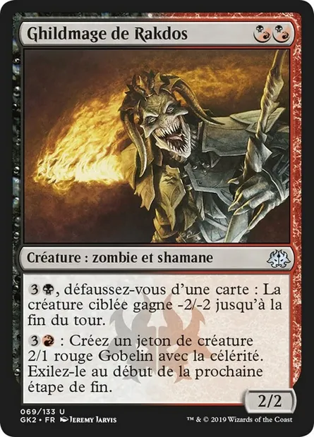 Ghildmage de Rakdos, carte Magic GK2 69 — extension RNA Guild Kit