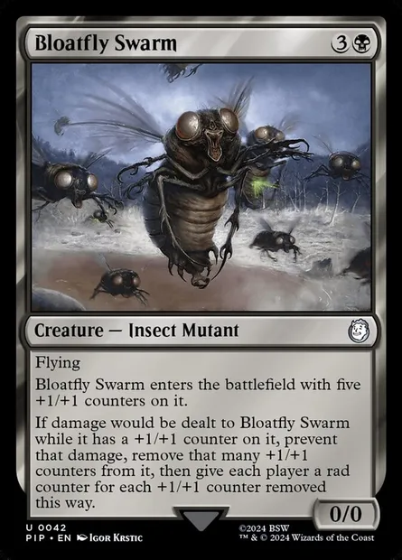 Bloatfly Swarm, Magic card PIP 42 — Fallout set