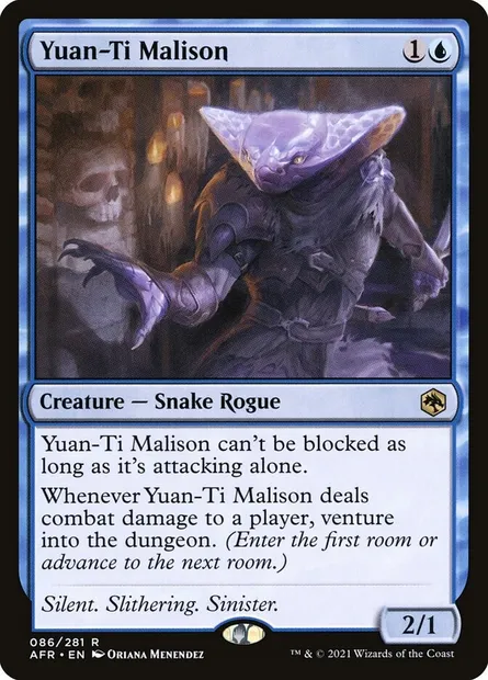 Yuan-Ti Malison, Magic card AFR 86 — Adventures in the Forgotten Realms set
