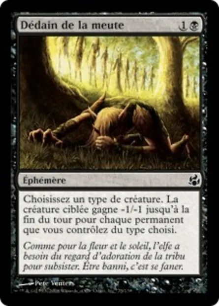 Dédain de la meute, carte Magic MOR 73 — extension Leveciel