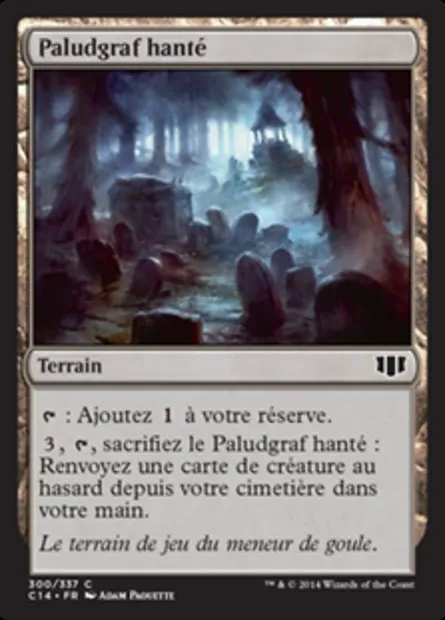 Paludgraf hanté, carte Magic C14 300 — extension Commander 2014
