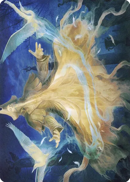 Heron-Blessed Geist // Heron-Blessed Geist, Magic card AVOW 13 — Crimson Vow Art Series set