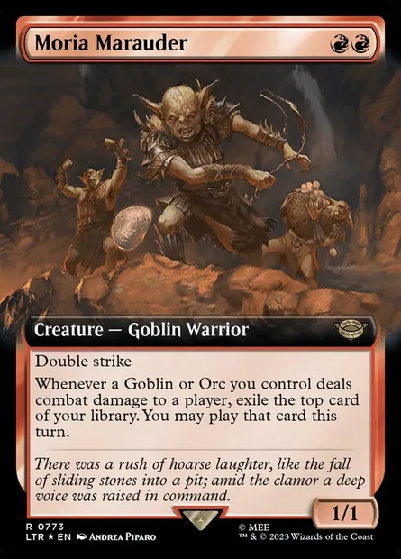 Moria Marauder, Magic card LTR 773 — The Lord of the Rings: Tales of Middle-earth set