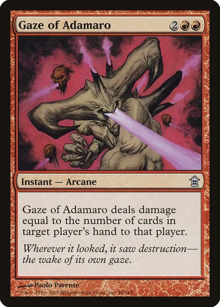 Gaze of Adamaro, Magic card SOK 98 — Saviors of Kamigawa set