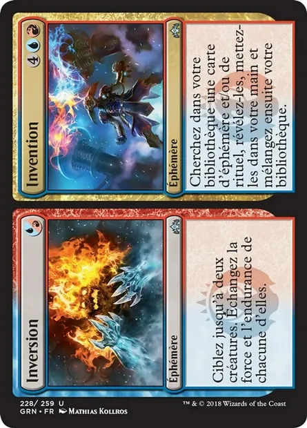 Inversion // Invention, carte Magic GRN 228 — extension Les Guildes de Ravnica