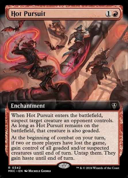 Hot Pursuit, Magic card MKC 342 — Murders at Karlov Manor Commander set