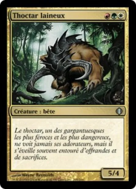 Thoctar laineux, carte Magic ALA 209 — extension Les éclats d'Alara