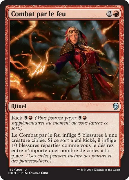 Combat par le feu, carte Magic DOM 119 — extension Dominaria