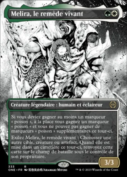 Melira, le remède vivant, carte Magic ONE 333 — extension Tous Phyrexians