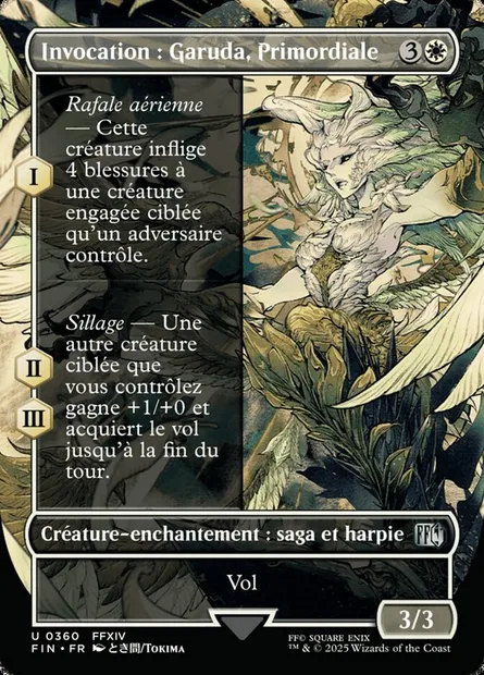 Invocation : Garuda, Primordiale, carte Magic FIN 360 — extension Final Fantasy
