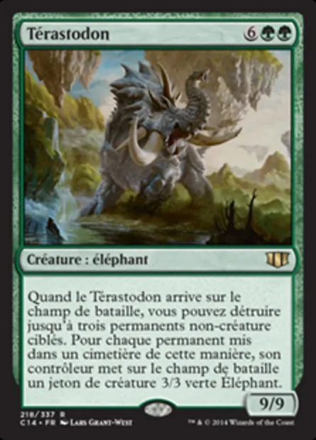 Térastodon, carte Magic C14 218 — extension Commander 2014