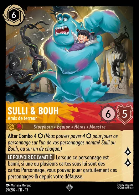 Sulli & Bouh - Amis de terreur, carte Disney Lorcana CH13-029 — extension Invasion Epineuse!