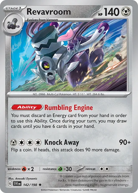 Revavroom, Pokémon card SVI 142 — Scarlet & Violet set