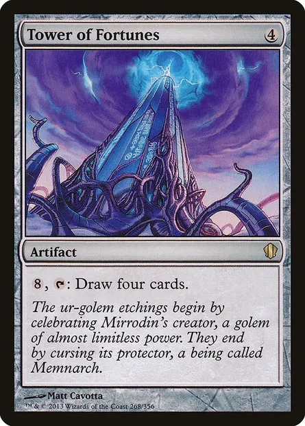 Tower of Fortunes, Magic card C13 268 — Commander 2013 set