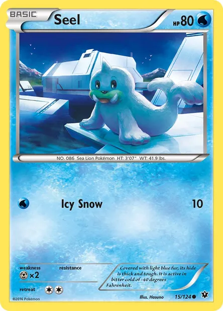 Seel, Pokémon card FCO 15 — Fates Collide set