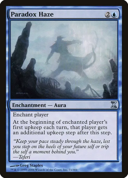 Brume de paradoxe, carte Magic TSP 71 — extension Spirale Temporelle