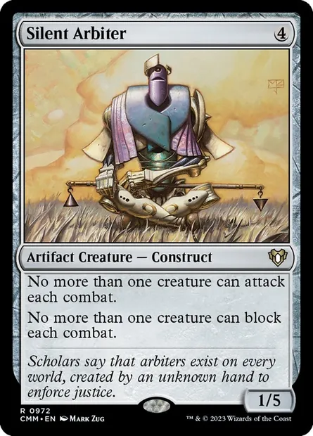 Silent Arbiter, Magic card CMM 972 — Commander Masters set
